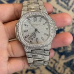 Patek Philippe Nautilus “Iced Out” 5719/10G Authentic Copy 1:1 photo review