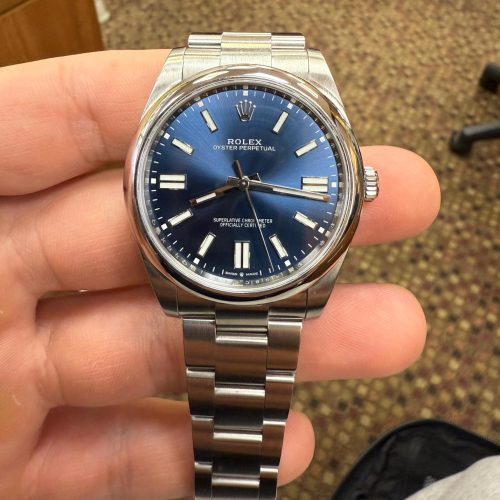 Rolex Oyster Perpetual 124300-0001 “Blue Dial” Exact Clone 1:1 photo review