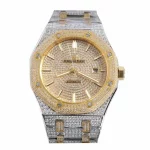 Audemars Piguet Royal Oak “Iced Out Yellow Gold” 15400SR.OO.1220SR.01 Premium Duplicate