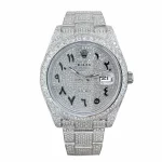 Rolex Datejust 126300 “Iced Out Arabic Dial” Super Clone Quality