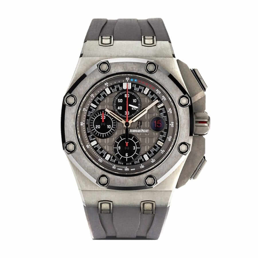 audemars-piguet-royal-oak-offshore-michael-schumacher-titanium.jpg Audemars Piguet Royal Oak Offshore 26568IM.OO.A004CA.01 “Michael Schumacher” Premium Replica 1:1 - Image 1