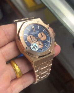 AP Royal Oak Chronograph 26331OR.OO.D821CR.01 “Rose Gold” High-End Replica 1:1 photo review