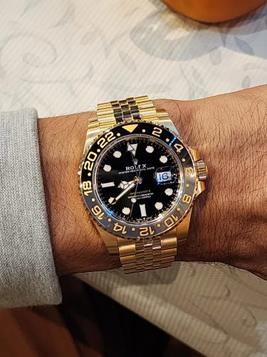 Rolex GMT-Master II 116718LN “Yellow Gold” Authentic Super Replica photo review