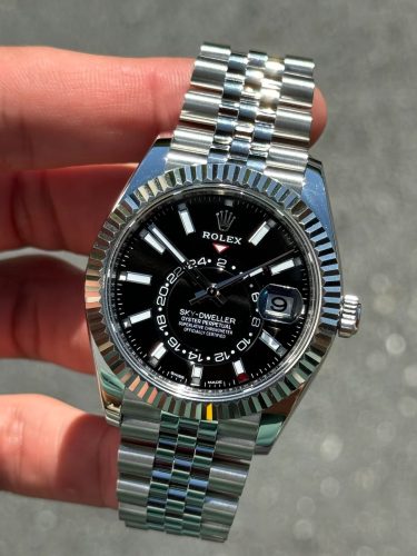 Rolex Sky-Dweller 326934 “Black Dial Jubilee” Masterpiece Replica photo review