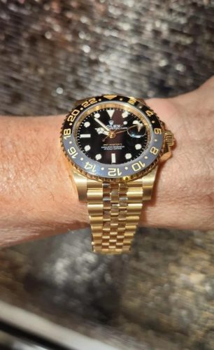 Rolex GMT-Master II 116718LN “Yellow Gold” Authentic Super Replica photo review