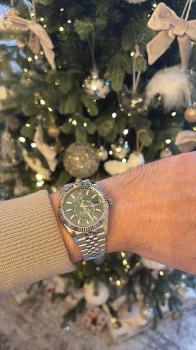 Rolex Sky-Dweller 336934 “Steel, Green” Ultra Detailed Clone photo review