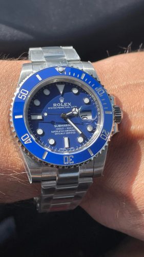 Rolex Submariner Date 116619 “Smurf” Perfect Duplicate Edition photo review