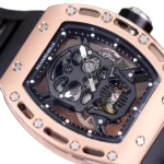 Richard Mille RM 52-01 Tourbillon “Skull” Dial Rose Gold Detailed Replica - Image 3