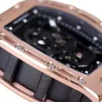 Richard Mille RM 52-01 Tourbillon “Skull” Dial Rose Gold Detailed Replica - Image 4