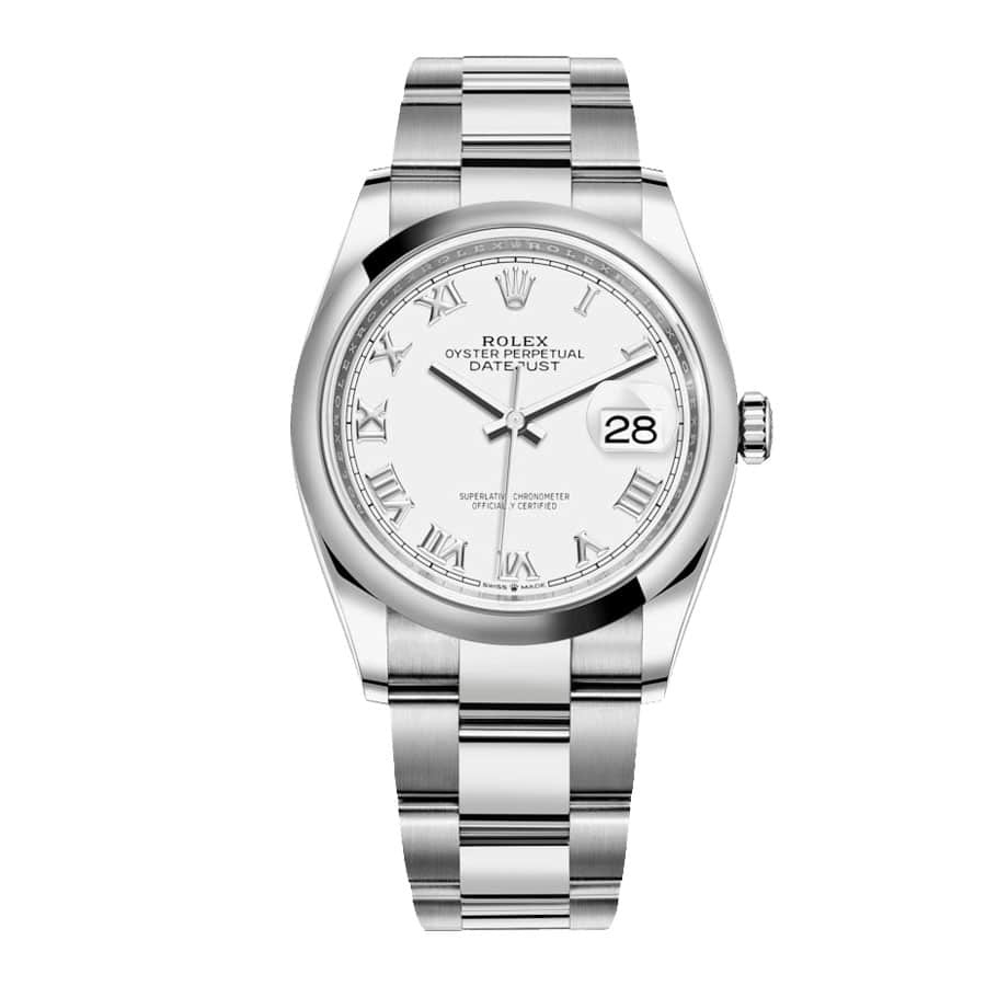 rolex-datejust-126200-steel-white-dial2.jpg Rolex Datejust 126200 “White Dial Smooth Bezel” Top Grade Clone 1:1 - Image 1