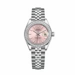 Rolex Lady-Datejust 279384RBR “Pink Dial Diamond Bezel” 1:1 Master Replica