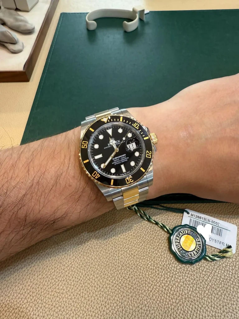 Rolex Submariner Date 126613LN “Two-Tone Black Dial” Deluxe Copy Quality photo review