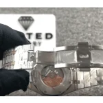 AP Royal Oak Iced Out Two-Tone 15400SR.OO.1220SR.01 Master Replica 1:1 - Image 4