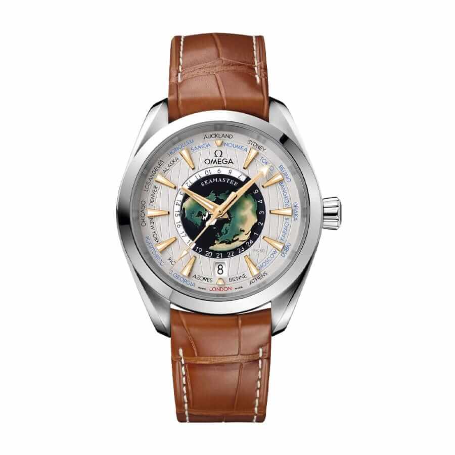 omega-seamaster-aqua-terra-worldtimer-platinum-220-93-43-22-99-001.jpg Omega Seamaster Aqua Terra Worldtimer Co-Axial Master Chronometer 220.93.43.22.99.001 Premium Copy 1:1 - Image 1