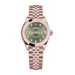 Rolex Lady-Datejust 279165 Green Diamond Dial Premium Copy 1:1