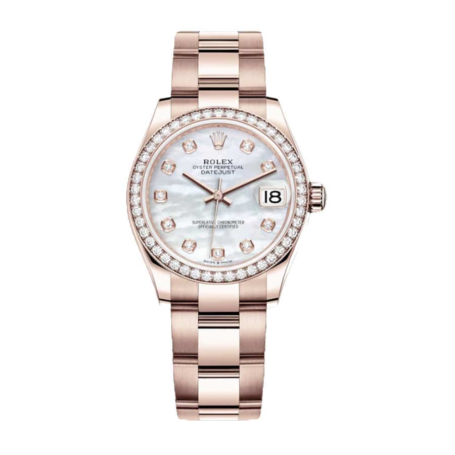 rolex-datejust-31mm-278245-everose-gold-automatic-mother-pearl-set-with-diamond-dial.jpg Rolex Datejust 278245 “Everose Gold” Collector’s Clone 1:1 - Image 1