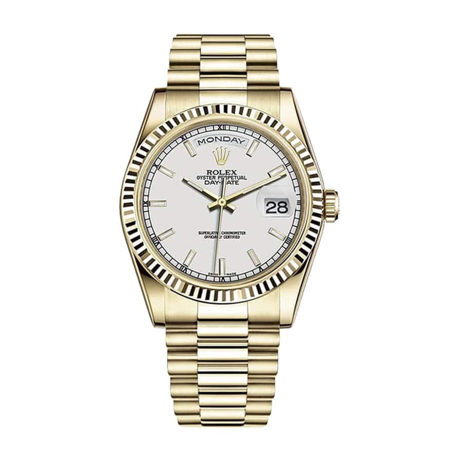 rolex-day-date-automatic-yellow-gold-champagne-dial-118238-1.jpg Rolex Datejust “Ivory Dial” 228239 High-End Clone Quality - Image 1